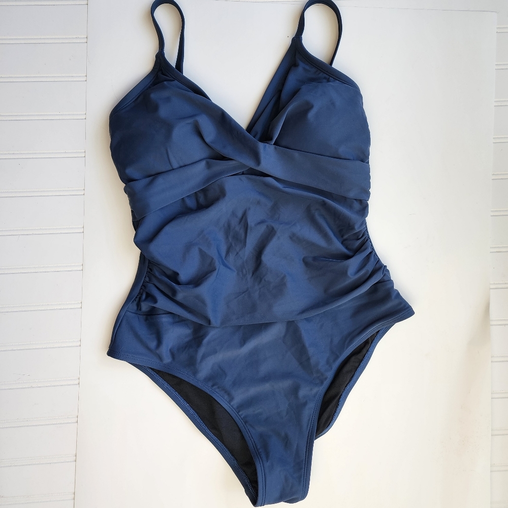 Cupshe blue, one-piece swimsuit
